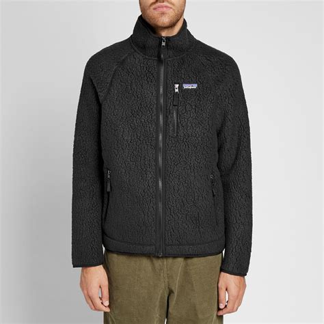 Black Recycled pile jacket 